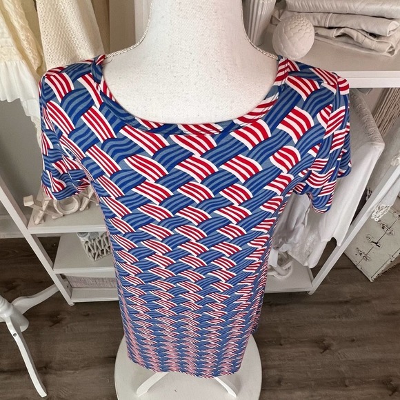 *Lularoe Women's Size Small Dress Patriotic fourth of July #1064 - Picture 4 of 13